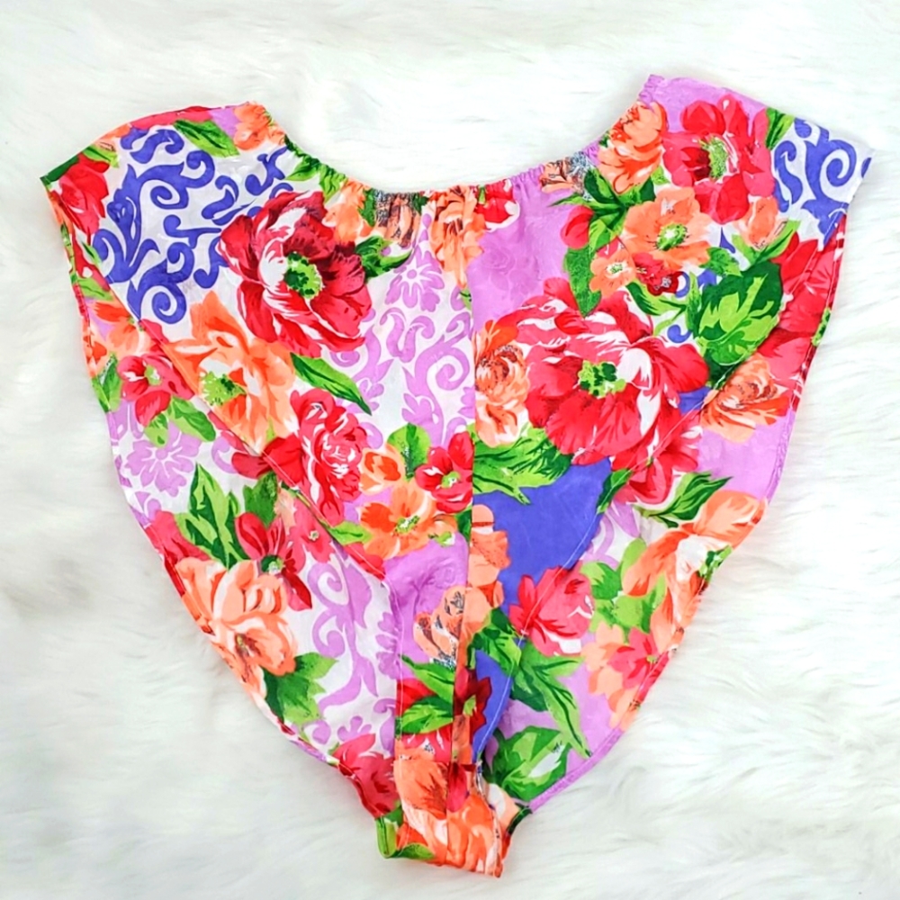 Vintage Victoria Secret high waist floral panties women size M